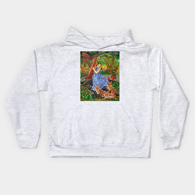 Marigold Sonata Kids Hoodie by MJWilliamArt